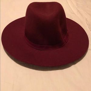 ASOS Dark Red/Burgundy/Maroon Fedora Unisex
